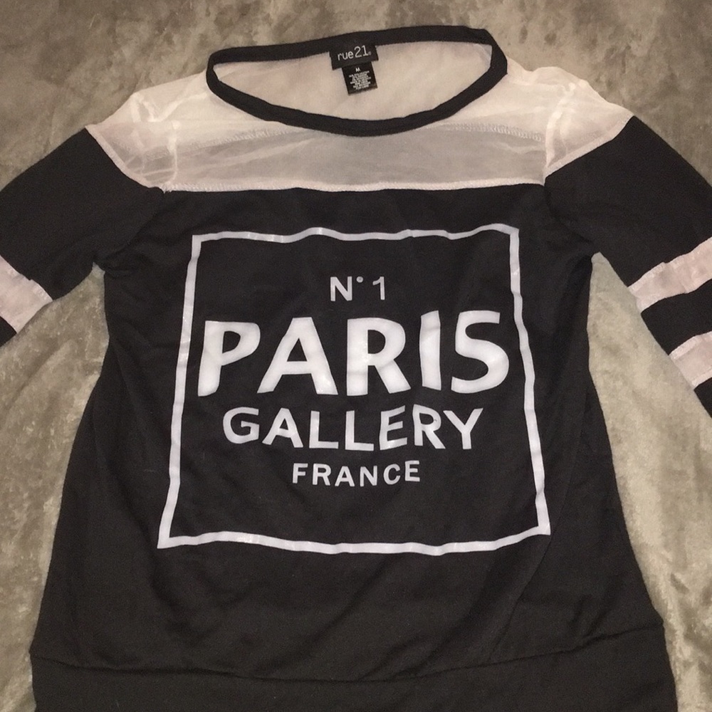 A long sleeve/mesh rue21 shirt